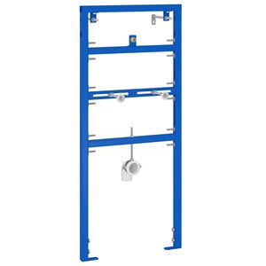 vidaXL Bathroom Wall Support Height Adjustable Blue 50 x 3 x 112 cm