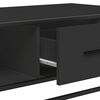 vidaXL Coffee Table Black 100x57x35 cm Engineered Wood and Metal