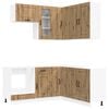 vidaXL Kitchen Unit KALMAR 8 pcs Artisan Oak Engineered Wood