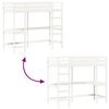 vidaXL Loft Bed without Mattress White 80x200 cm Solid Wood Pine