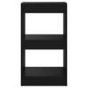 vidaXL Book Cabinet/Room Divider Black 40x30x72 cm