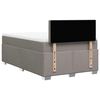 vidaXL Box Spring Bed with Mattress Taupe 120x190 cm Fabric