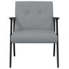 vidaXL Armchair Light Grey 59 x 75 x 78 cm Fabric