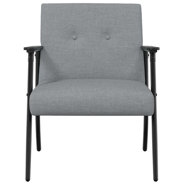 vidaXL Armchair Light Grey 59 x 75 x 78 cm Fabric