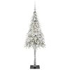 vidaXL Christmas Tree with 150 LEDs White 150 cm PE and Steel