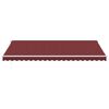 vidaXL Automatic Retractable Awning with LED Burgundy 500x350 cm