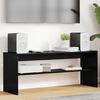 vidaXL TV Cabinet Black Oak 100 x 30 x 40 cm Engineered Wood