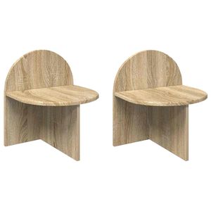 vidaXL Bedside Table 2 pcs Sonoma Oak 40 x 35.5 x 45.5 cm