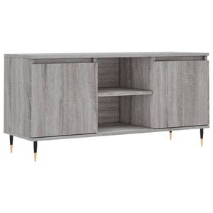 vidaXL TV Cabinet Grey Sonoma 104x35x50 cm Engineered Wood