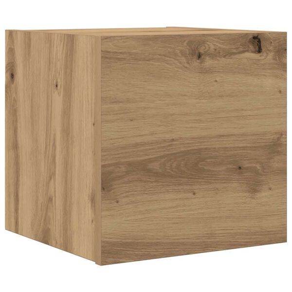 vidaXL Wall Mounted TV Cabinet Artisan Oak 30.5x30x30 cm