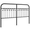 vidaXL Metal Replace Headboard Black 150 cm