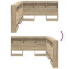 vidaXL Storage Headboard with Shelf Sonoma Oak 160 cm Engineered Wood