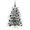 vidaXL Artificial Hinged Christmas Tree White 120 cm PE and PVC
