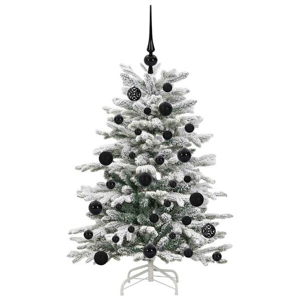 vidaXL Artificial Hinged Christmas Tree White 120 cm PE and PVC