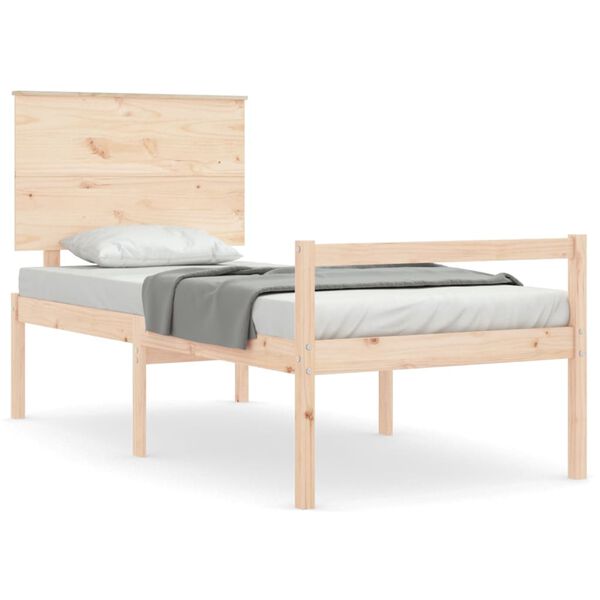 vidaXL Senior Bed without Mattress Small Single Solid Wood