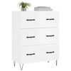 vidaXL Sideboard High Gloss White 69.5x34x90 cm Engineered Wood