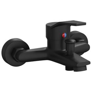 vidaXL Shower Mixer Tap Black G 1/2 inches