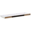vidaXL Wall Shelf 2 pcs White Marble 90 x 23.5 x 4 cm Engineered Wood