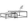 vidaXL Nesting Coffee Tables 2 pcs Grey Sonoma Engineered Wood
