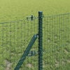 vidaXL Fence Post Green 50 x 0.5 m (25 x 25 mm mesh) Steel and PVC