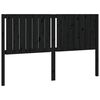 vidaXL Bed Headboard Black 165.5x4x100 cm Solid Wood Pine