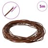 vidaXL Leather Cord Light Brown &Oslash;1 mm x 5 m Leather