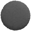 vidaXL Seat Cushions 2 pcs Dark Grey Ø 30 cm Corduroy Fabric