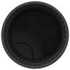 vidaXL Round Flower Pot 24 pcs Black &Oslash; 15 x 12 cm Plastic