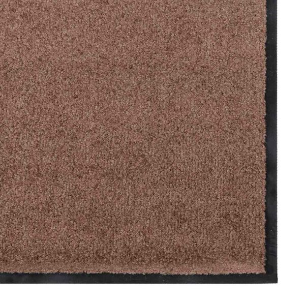 vidaXL Doormat Brown and Black 120 x 300 cm Polypropylene and vinyl