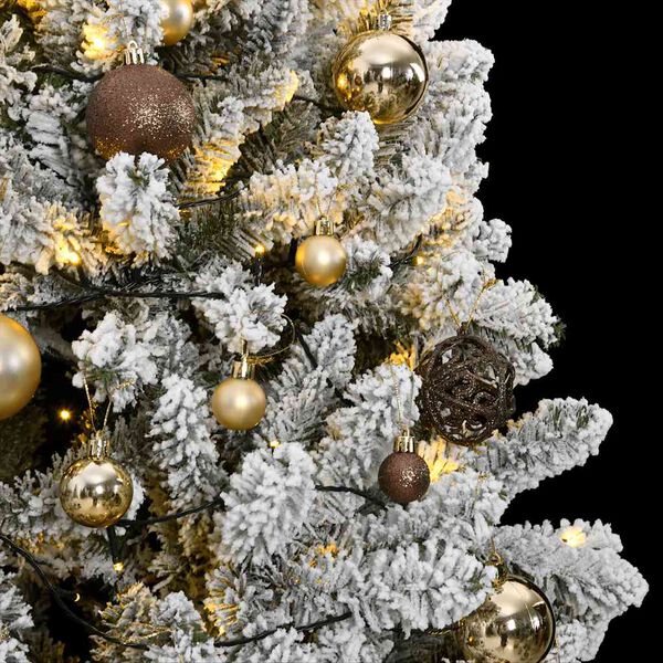 vidaXL Artificial Hinged Christmas Tree 300 LEDs & Ball Set 270 cm