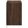 vidaXL TV Wall Cabinet with LED Lights Brown Oak 80x31x45 cm