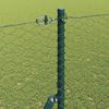 vidaXL Fence Post Grey 50 x 1.5 m (36 mm mesh) Steel and PVC