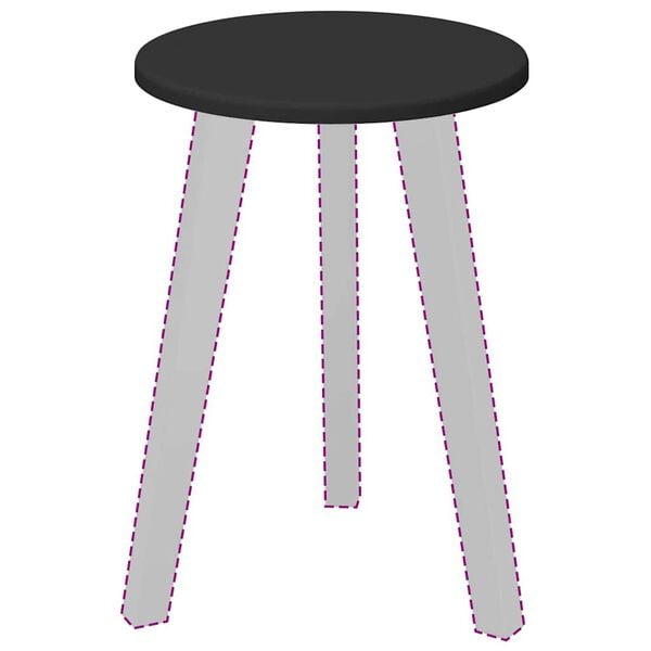 vidaXL Table Top Black 30 x 30 x 1.5 cm Engineered Wood