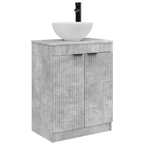vidaXL Bathroom Vanity with Sink Concrete Grey 54 x 35 x 83 cm