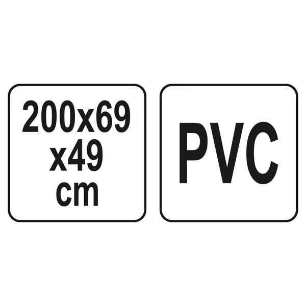 FLO Greenhouse with 5 Shelves 69x49x200 cm Transparent and Green