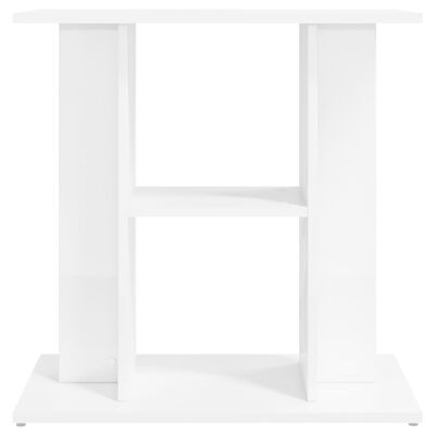 vidaXL Aquarium Stand High Gloss White 60x30x60 cm Engineered Wood