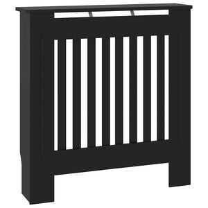 vidaXL Engineered Wood Radiator Cover Black 78 cm
