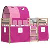 vidaXL Bunk Bed without Mattress Pink 90x200 cm Solid Wood Pine