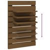 vidaXL Wall-mounted Bedside Shelves 2 pcs Honey Brown Solid Wood Pine