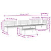 vidaXL 4 Piece Garden Pallet Sofa Set Solid Wood Acacia