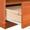 vidaXL Bedside Cabinet 2 pcs Wax Brown 60 x 34 x 51 cm Engineered Wood