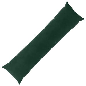 vidaXL Cushion with Pillow HEERLEN Dark Green 40 x 145 cm Velvet