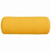 vidaXL Bolster Pillows 2 pcs Light Yellow Ø 25 x 70 cm Corduroy Fabric
