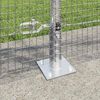 vidaXL Fence Post Silver 50 x 0.8 m (19 x 19 mm mesh) Steel