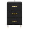 vidaXL Bedside Cabinet Black Oak 40 x 40 x 66 cm Engineered Wood