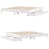 vidaXL Bed Frame without Mattress White 200x200 cm Solid Wood Pine