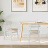 vidaXL Dining Chair 2 pcs White and Brown Solid Rubber Wood