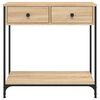vidaXL Console Table Sonoma Oak 75x34.5x75 cm Engineered Wood