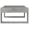 vidaXL Coffee Table with Infinity LED Concrete Grey 70x53x30 cm