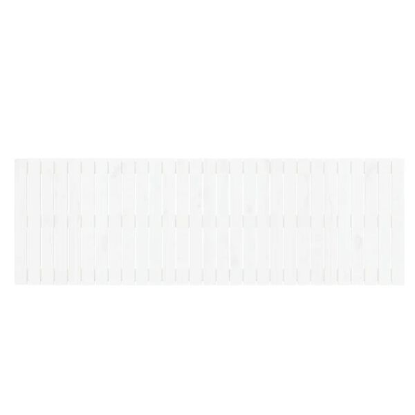 vidaXL Wall Headboard White 185x3x60 cm Solid Wood Pine